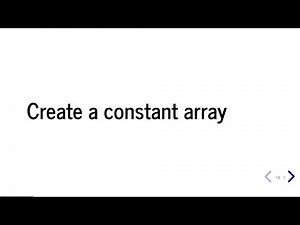 How to Create NumPy array of all Constants
