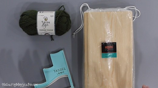 Make a Yarn Tassel Tree to add to your beautiful Rustic Christmas Decor using the We R Memory Keepers Tassel Loom. Click here for the complete step by step tutorial. https://thecraftyblogstalker.com/tassel-tree-christmas-decor/ | The Crafty Blog Stalker