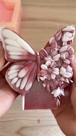 Paradise Butterfly candle diy🦋🌸#candle #diy #butterfly #art #paradise