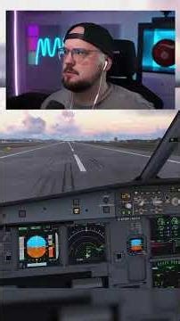First landing with Beyond ATC in Microsoft Flight Simulator 2024 #shorts #msfs2024 #landing #a320neo