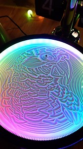 14K views · 466 reactions | 列✨ Witness the Oasis Mini’s magic: a mesmerizing parrot brought to life in light! As the ball glides silently through the sand, it creates intricate patterns that soothe the mind and captivate the eyes. Transform your space into a sanctuary of calm and beauty. Ready to experience tranquility?  #kineticart #kineticsand #drawing #aesthetic #oasismini #relaxation #mesmerizing #art #parrotart #ledart | Grounded Labs | Facebook