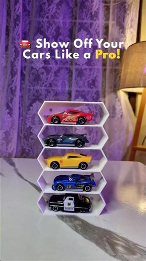 🚗 “Perfect Display for Your Hot Wheels Collection!” 🔥 | 3D Printed Car Rack Showcase #shorts
