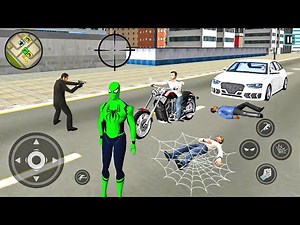 Spider Rope Hero Ninja Gangster Crime Vegas City #16 - Android Gameplay