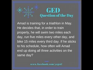 GED QOD: LCM Word Problem Example 2