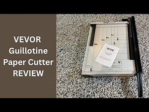 VEVOR 15" Guillotine Paper Cutter Review | Precision Cutting on a Budget!