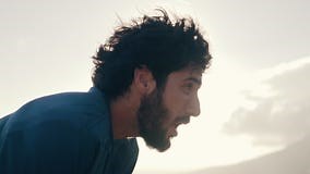 Exhausted Sweaty Man after Running on Hot Summer Stock Footage - Video of morning, athlete: 145843046