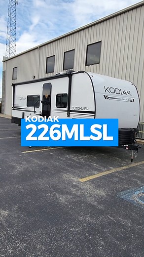 The Kodiak 226MLSL packs premium comfort and smart design into an easy-tow package, perfect for travelers who want to go farther without giving up the comforts of home. #DutchmenRV #KodiakUltraLite #RVLife #AdventureAwaits | Dutchmen RV Manufacturing | Facebook