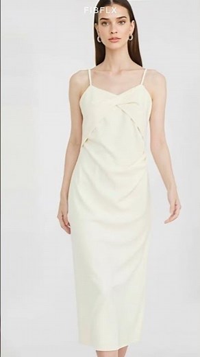 White Graduation Dress | Understated Midi & Sleeveless Dresses for Women - Fibflx