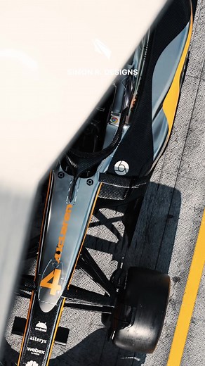 A championship winning McLaren in the future? Chrome meets papaya. A livery concept designed and rendered by yours truly😇 #mclaren #mclarencreators #liveryconcept #f1 #f1livery