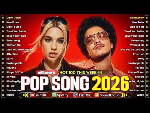 Adele, The Weeknd, Selena Gomez, Ed Sheeran, Miley Cyrus, Dua Lipa, Bruno Mars 💥 Billboard Hot 100