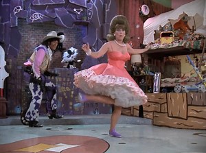 Yesterday, I showed you TAP-DANCING noses. Today, I've got Miss Yvonne CLOGGING — to music being played by the dinosaurs!! Watch this episode on Netflix! https://www.netflix.com/watch/80023914 #musicmonday #MissYvonnemonday | Pee-wee Herman