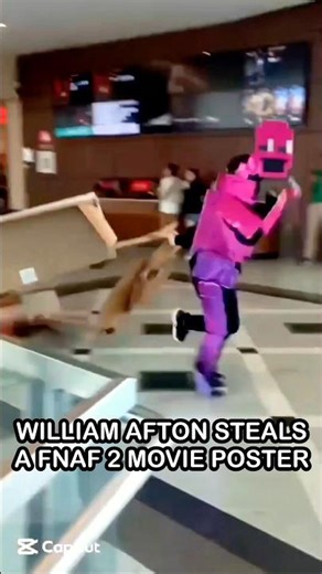 Purple Guy STEALS A FNaF 2 Movie Poster And GETS AWAY | FNaF 2 Movie MEME