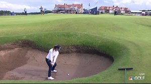5.2K views · 249 reactions | You don't want to end up in a rain soaked bunker at the Aberdeen Standard Investments Ladies Scottish Open. Unless you're Mi Hyang Lee, then it's no problem  #LPGALookback | LPGA | Facebook