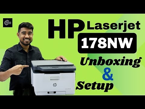 HP printer color Laser MFP 178nw Installation |HP Color Laser MFP 178/179