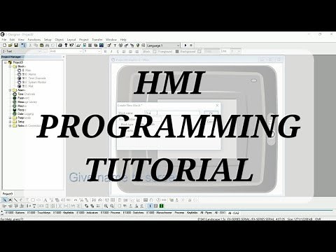 HMI Programming Tutorial using E Designer software #hmi #hmiprogramming