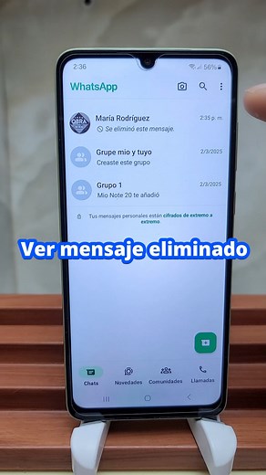 6.9M views · 18K reactions | Recuperar y ver mensaje eliminado #WhatsApp #telefonos #android | TecnoBram | Facebook