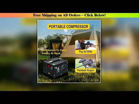 TUXING TXES061 300Bar Portable PCP Air Compressor 4500Psi High Pressure Compressor with Car 12V