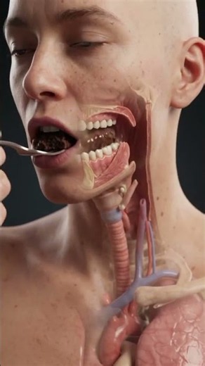 What Happens Inside Your Body When You Eat Cake? 🍰🫀 #youtubeshorts #humananatomy