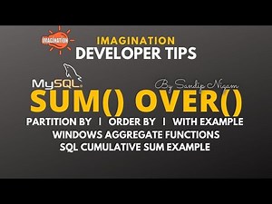 MySQL Sum Over Analytic Window Function | Cumulative Sum Example