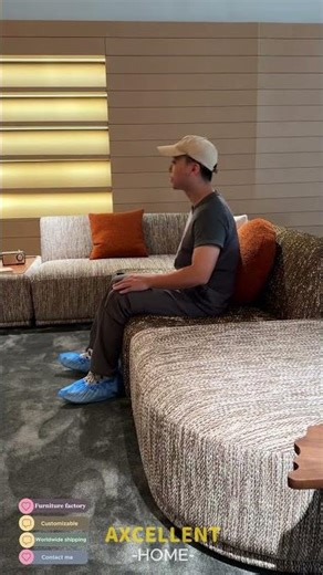 Ultimate Living Room Relaxation! Modular Upholstered Sofa – Too Cozy to Get Up!