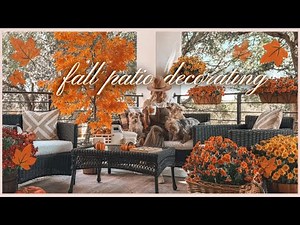 Decorating My Patio for Fall! 🍁 Cozy Outdoor Fall Decorating Ideas + Patio Makeover