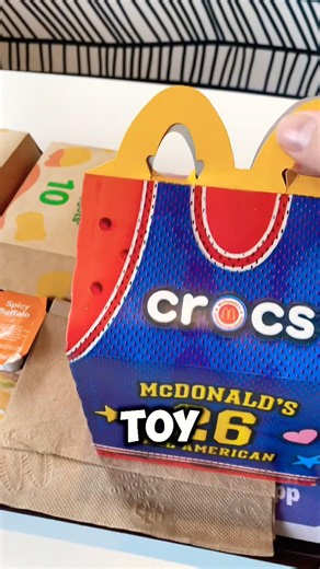 Wait… why did my favorite croc run away? #mcdonalds #happymeal #unboxing