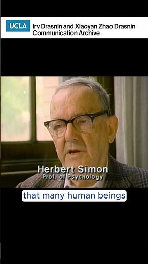 Herbert Simon on AI: Human feelings of worth and "uniqueness" undermined by AI #psychology #ai