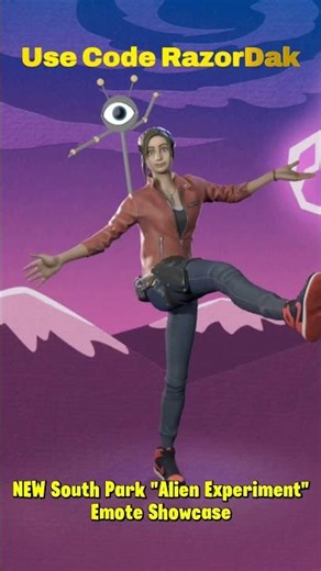 NEW South Park "Alien Experiment" Emote Showcase | #Fortnite #Shorts #Gaming