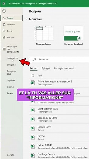 🚀 Tip: Recover a CLOSED Excel file without a backup! 😱👇\n\nRather than starting all over again or