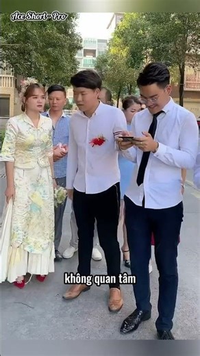 After the wedding, the groom completely ignored the bride. #aceshortpro