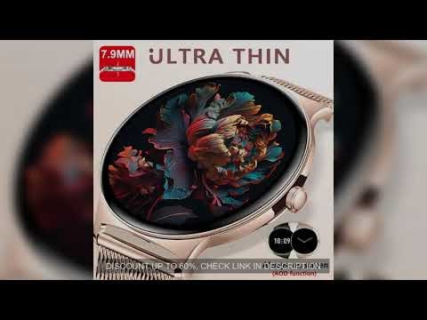 For Huawei New Ultra Slim AMOLED Smart Watch Women Screen Always Display Time Heart Rate BT Calling