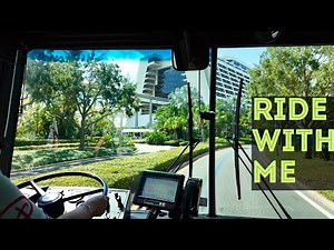 Ride With Me ~ Bus From Hollywood Studios To The Contemporary Resort & Back ~ Disney World Orlando
