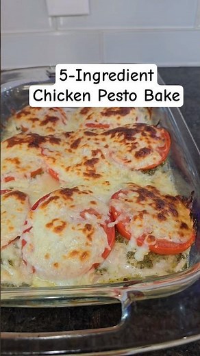 5-Ingredient Chicken Pesto Bake Recipe