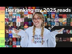 Tier ranking every book I read in 2025 🗓️⭐️ 250 books!