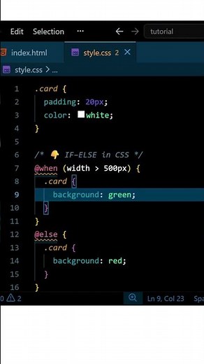 Day 48/100 CSS Series | @When & @Else Explained (CSS If-Else Is Here!)