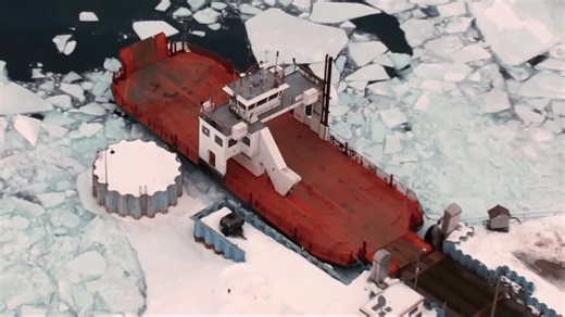 Sugar Island Ferry running again, but ice concerns remain