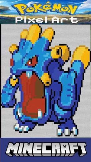Minecraft Pokémon Pixel Art Timelapse - #295 Exploud