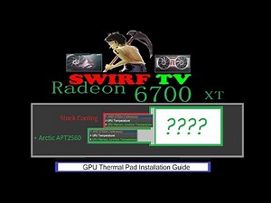 GPU Thermal Pad Installation guide ( Memory Temp Reduction [ 6700 XT AMD reference card ] #ETHEREUM