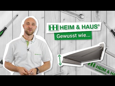 Deluxe Markise Neigungswinkel einstellen I HEIM & HAUS
