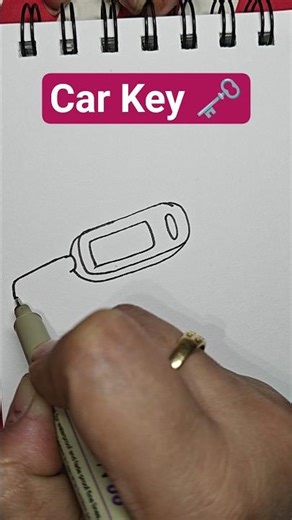 How to Draw Car Keys #youtubeshorts #drawing #coloring #yt #viral