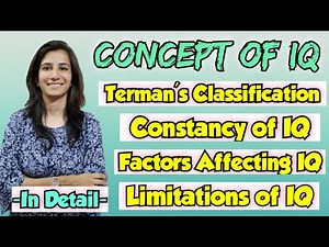 Concept of IQ/Terman's Classification/Constancy of IQ | For All Teaching Exams @InculcateLearning ​
