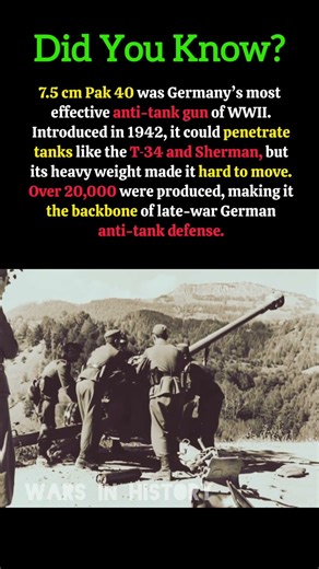 Pak 40 Anti-Tank Gun #worldwar2