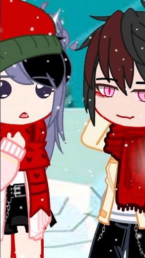 Mina and Yuki's fateful encounter at the first Christmas #shorts #Mina #Yuki #extragachalifejoke