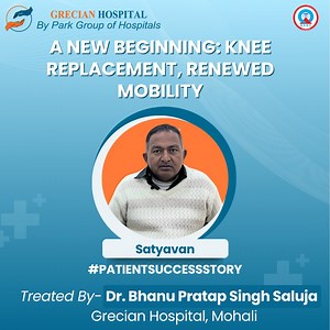 Mr. Satyavan's life took a remarkable turn after undergoing a knee replacement surgery, expertly performed by Dr. Bhanu Pratap Singh Saluja, Director of the Robotic Arthroplasty Center of Excellence (RACE) at Park Grecian Hospital, Mohali. With the precision of cutting-edge robotic technology and the expertise of our dedicated orthopedic team, this transformative procedure has restored his mobility and freed him from the pain that once held him back. Book an Appointment with Dr. Bhanu Pratap Sin