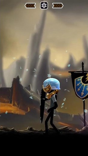 stick man archery fight scene.