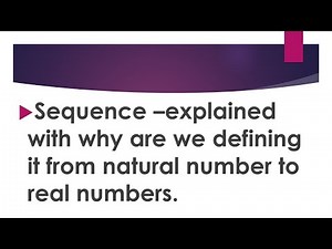 Sequence of real numbers