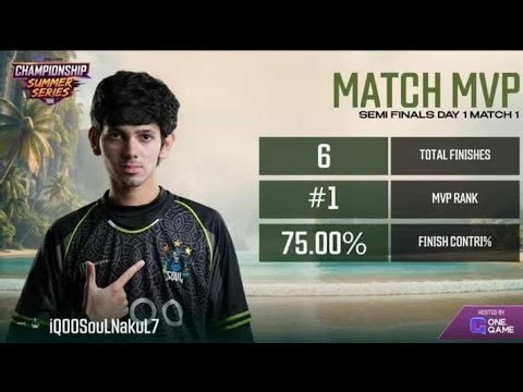 SOUL Nakul is Back With 1v6 Destruction ✅ SOUL OneGame Summer Championship QF D1 🚀 S8UL