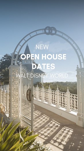 ✨ANNOUNCING✨ New Open House dates at Walt Disney World in Florida! Ready to take the next step in your wedding planning journey? From securing your dream venue, to learning more about the services included when you host a Disney wedding or vow renewal, our Open Houses are designed to have the chance to meet with the #DisneyWeddings team in person & take the next steps in planning your special day. 💍 | Disney's Fairy Tale Weddings & Honeymoons
