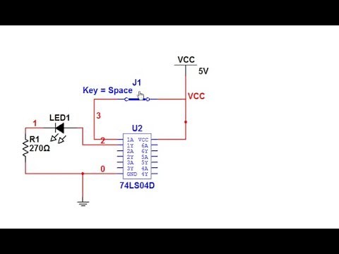 Multisim Tutorial - Circuit and Applications IC 7404