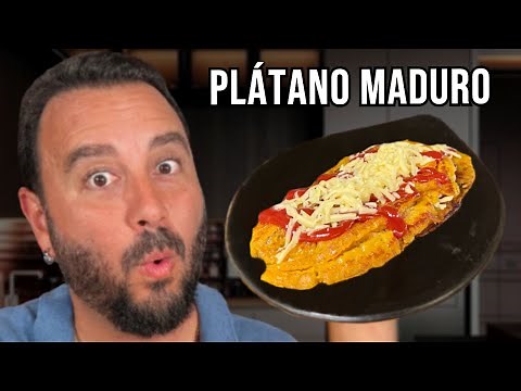 Cómo hacer PLÁTANO MADURO como si fuera CALLEJERO! Receta Fácil